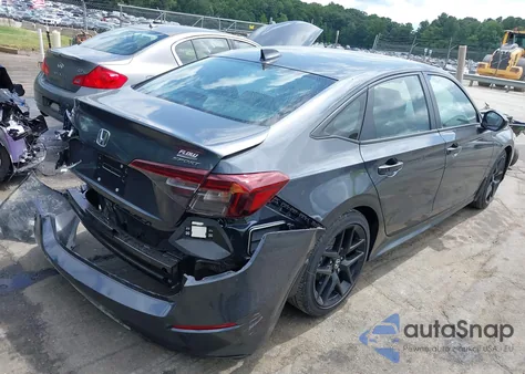 2025 Honda Civic Sport z USA, uszkodzony, nr VIN 2HGFE2F57SH606177